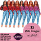 Denim jeans girl, Boss girl, Fashion girl clipart, Fashion clipart, Curvy girl clipart, White woman clipart, Business woman, Curvy woman png, Fashion illustration