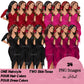 Valentine's Day rose, Woman in red dress, Valentine clipart, Fashion Illustration, Fashion girl png, Red rose, Love, Girl boss planner