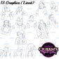 Emotional Teens Clipart, Teenagers, Mature High school students, Teenagers in school, Back to school, Students, Emotions, Afro Teens Clipart