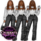 Coffee girl clipart, Curvy girl clipart, Fashion girl clipart, Jeans Girl Clipart, African American clipart, Afro girls clipart, Girl Boss