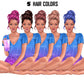 Good morning girl, Monday Morning Clipart, Breakfast Clip Art, Fashion Girl Clipart, Coffee girl clipart, Home clipart, Girl in pajamas png