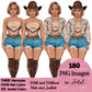 Country girl clipart, Summer girl clipart, Denim jeans girl, Jeans girl clipart, Woman clipart, Fashion girl clipart, Fashion illustration