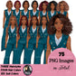 Boss lady, Business Lady, Lady boss clipart, Afro woman, Boss babe, Fashion girl clipart, Business woman clipart, Fashion illustration, Woman in suit