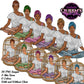 Meditation, Meditate, Relax at home, Fashion girl clipart, Cozy Clipart, Mindfulness clipart, African American clipart, Yoga girl clipart