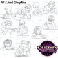 Young students reading and writing, Elementary students, Primary grades students, Kids, Kiddos,  Student clipart, Children clipart, Young kids clipart, Back to School, young girl clipart, young boy clipart, Students reading