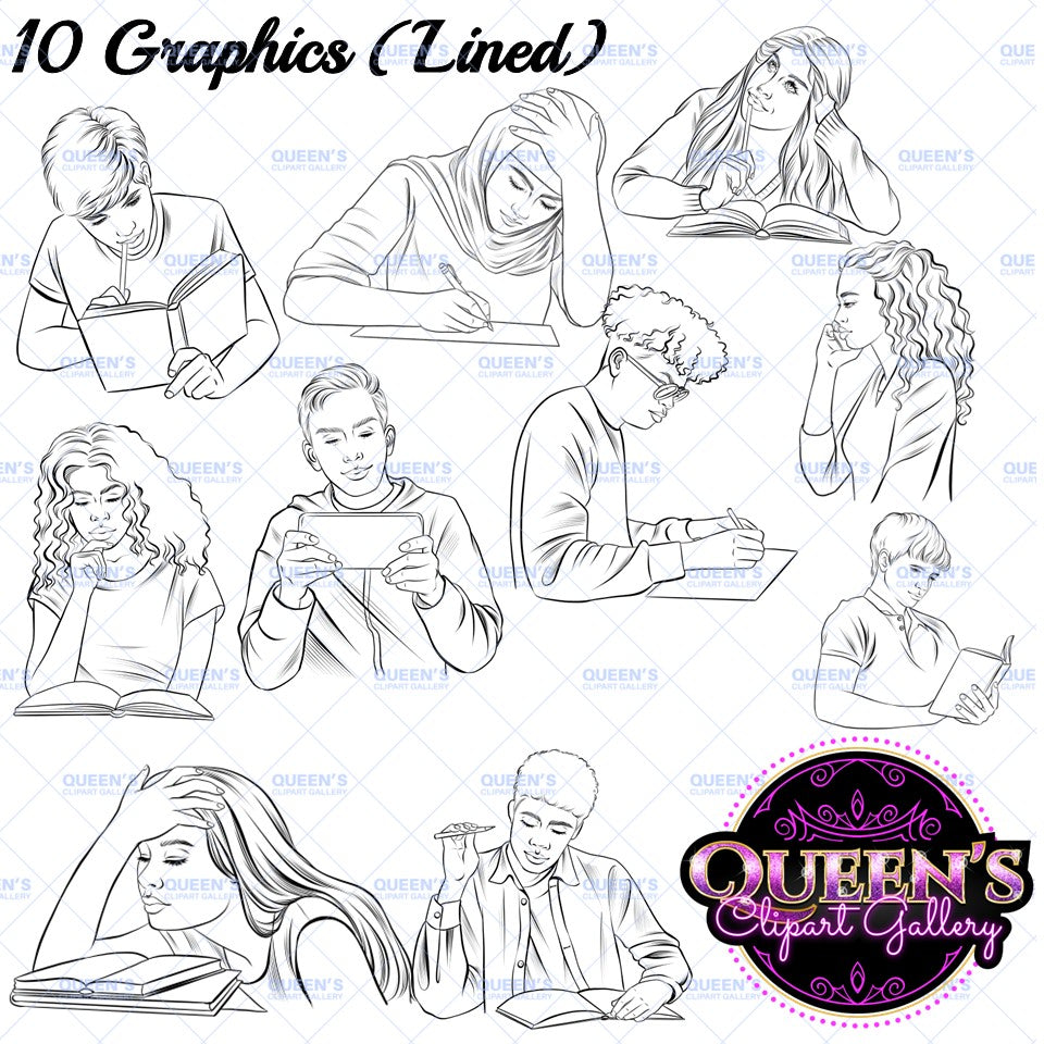 Students, Mature students, Clipart teens, Teenagers, Back to school, Reading and writing clipart, Teenager girl clipart, Teenager boy clipart, Book clipart, High school students