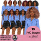 Afro woman, Boss lady, Business Lady, Lady boss, Boss babe, Fashion girl clipart, Business woman, Fashion illustration, Woman in skirt