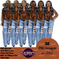 Denim girl clipart, Black girl magic, Fashion girl clipart, African American woman, Afro girl clipart, Girl boss, Fashion illustration, Boss lady