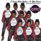 Denim girl clipart, Black girl magic, Fashion girl clipart, African American woman, Afro girl clipart, Girl boss, Teacher clipart, Boss lady