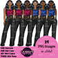 New Year Clipart, Party Clipart, New Years Eve Clipart, New Year, Fashion Clipart, Fashion Lady Clipart, Afro Girl Clipart, Birthday Clipart