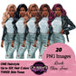 Curvy denim girl, Jeans girl clipart, Curvy girl, Fashion girl clipart, Girl boss clipart, Fashion woman, Woman in leather jacket, Curvy woman