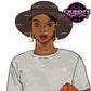 African American woman clipart, Afro girl clipart, Fashion girl clipart, Fashion illustration, Black woman clipart,