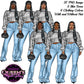 Denim girl clipart, Black girl magic, Fashion girl clipart, Black girl magic, African American woman, Afro girl clipart, Jeans girl clipart