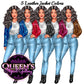 Curvy Denim Girl, Jeans Girl Clipart, Curvy girl, Woman clipart, Fashion girl clipart, Girl boss clipart, Fashion woman, Fashion illustration
