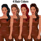 Fashion girl clipart, Boss lady, Girl boss, Fashion illustration clipart, Woman clipart png, Woman in bodysuit, Curvy woman, Natural hair