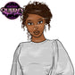 Curvy Denim Girl, Jeans Girl Clipart, Denim Jeans Clipart, Afro Woman clipart, Black girl magic Fashion girl clipart, African American woman