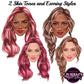 Woman face clipart, Hairstyles clipart, Face clipart, Face chart, Beauty clipart, Fashion clipart, Fashion girl clipart, Fashion PNG, Face