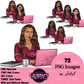 Work life clipart, Afro girl clipart, Woman on Computer, Black woman clipart, Black girl magic, Fashion girl, Boss woman clipart, Black girl