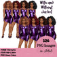 Afro woman in leather dress, Girl boss, Lady boss, Black girl magic, Fashion girl clipart, Fashion illustration clipart, Curvy girl clipart