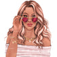 Summer girl clipart, Curvy denim girl, Short jeans girl clipart, Girl in shorts, Woman clipart, Fashion girl clipart, Girl boss, Fashion woman