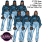 Denim girl clipart, Black girl magic, Fashion girl clipart, Black girl magic, African American woman, Afro girl clipart, Jeans girl clipart