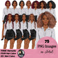 Afro woman, Boss lady, Business Lady, Lady boss, Boss babe, Fashion girl clipart, Business woman, Fashion illustration, Woman in skirt