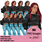 Denim jeans girl, Jeans girl clipart, Teenager clipart, Fashion girl clipart, Fashion illustration, Teen girl clipart, Denim Girl Clipart
