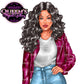 Curvy Denim Girl, Jeans Girl Clipart, Curvy girl, Woman clipart, Fashion girl clipart, Girl boss clipart, Fashion woman, Fashion illustration