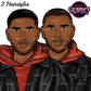 Man clipart, Handsome man clipart, Boyfriend clipart, Casual man clipart, Male clipart, African American man clipart, Black man clipart