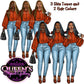 Denim jeans girl, Afro girl clipart, African American woman, Black woman clipart, Black girl magic, Fashion girl clipart, Girl boss, Curvy girl, Black Queen