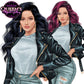 Curvy denim girl, Jeans girl clipart, Curvy girl, Fashion girl clipart, Girl boss clipart, Fashion woman, Woman in leather jacket, Curvy woman