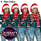 Christmas Girl Clipart, Woman in Santa Hat Clipart, Fashion Girl Clipart, Denim Jeans Girl Clipart, Winter Clipart, Girl Boss Clipart, Curvy