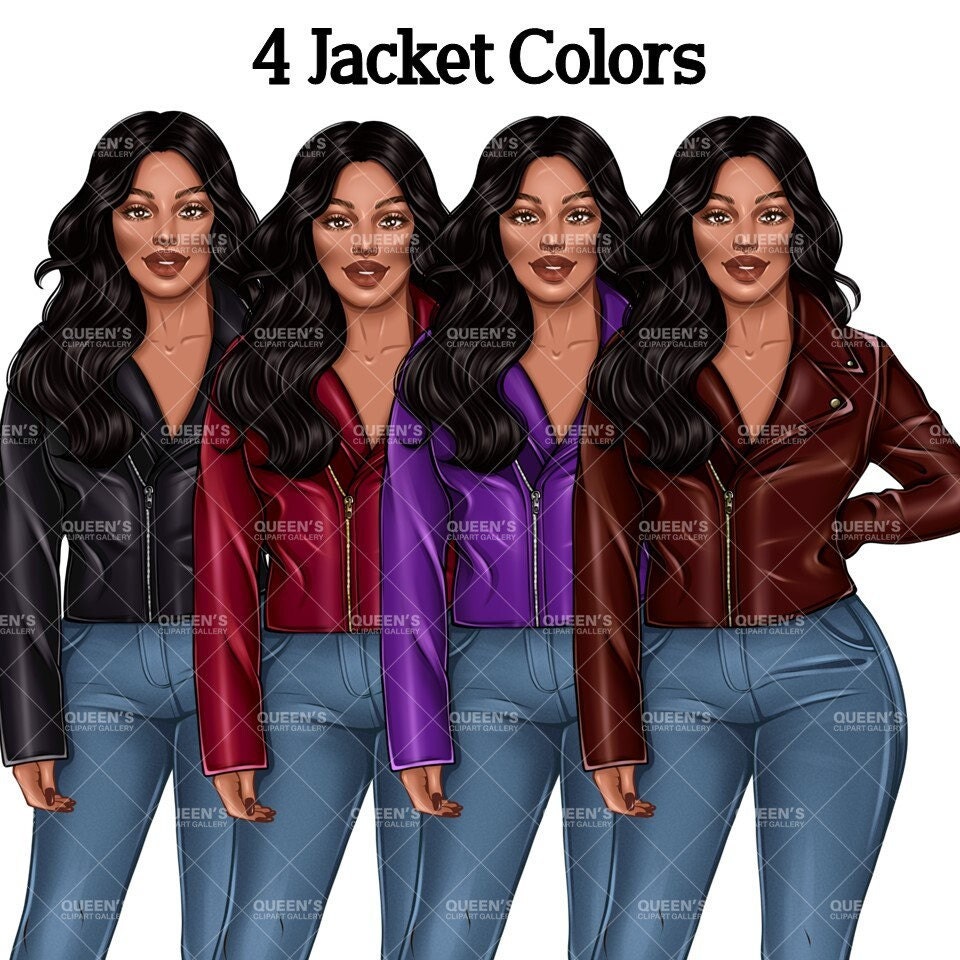 Curvy Denim Girls, Jeans Girl Clipart, Curvy girl clipart, Woman clipart, Fashion girl clipart, Girl boss clipart, Fashion illustration