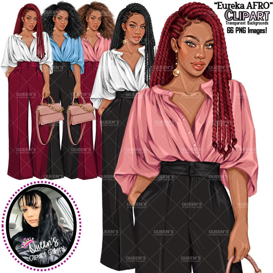 Black girl PNG, Afro girl clipart, Fashion girl clipart, Black woman clipart, Black girl magic, Curvy girl clipart, African American woman