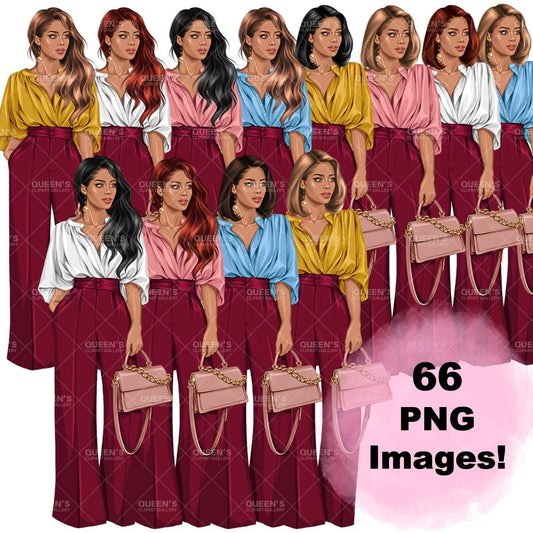 Boss girl, Fashion girl clipart, Fashion clipart, Curvy girl clipart, White woman clipart, Business woman, Curvy woman png, Fashion illustration