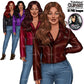 Curvy Denim Girls, Jeans Girl Clipart, Curvy girl clipart, Woman clipart, Fashion girl clipart, Girl boss clipart, Fashion illustration