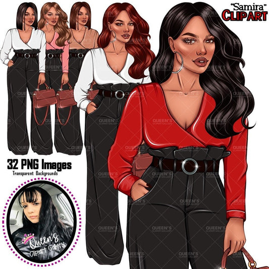 Boss Girl Curvy Woman Clipart