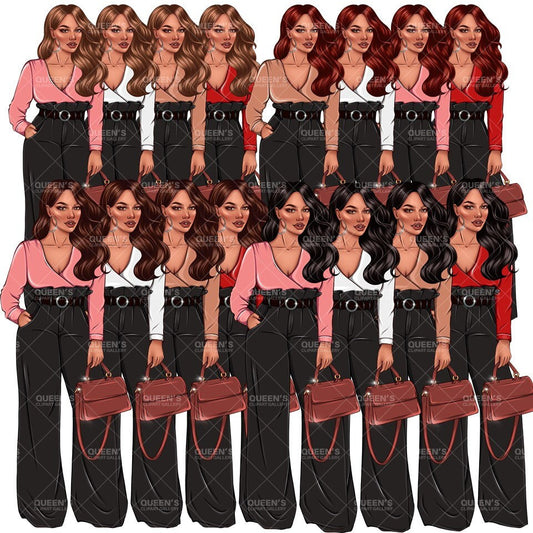 Boss Girl Curvy Woman Clipart