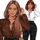 Boss girl, Fashion girl clipart, Fashion illustration clipart, Boss lady clipart, White woman clipart, Business woman, Curvy woman png