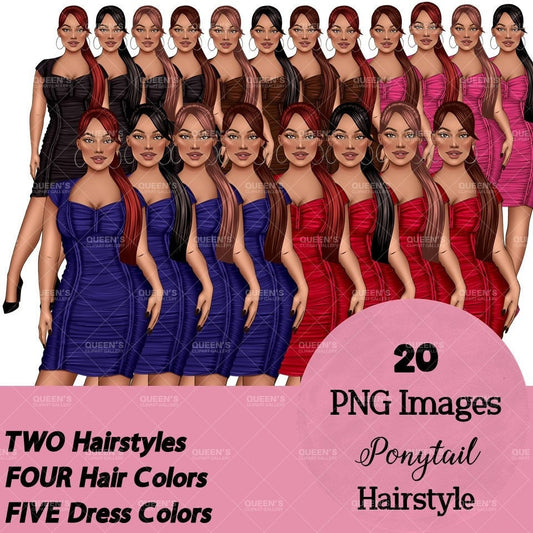 Fashion Woman Clipart PNG | Elegant Woman Clipart | Stylish Girl PNG | Fashion Illustration | Dress Clipart