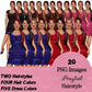 Fashion Woman Clipart PNG | Elegant Woman Clipart | Stylish Girl PNG | Fashion Illustration | Dress Clipart