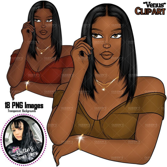 Black girl PNG, Afro girl clipart, Elegant dress, Black woman clipart, Black girl magic, Fashion girl clipart, Girl boss clipart, Curvy girl