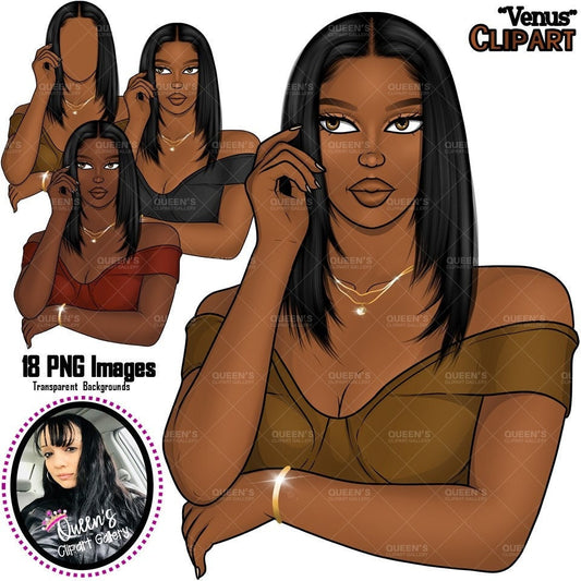 Black girl PNG, Afro girl clipart, Elegant dress, Black woman clipart, Black girl magic, Fashion girl clipart, Girl boss clipart, Curvy girl