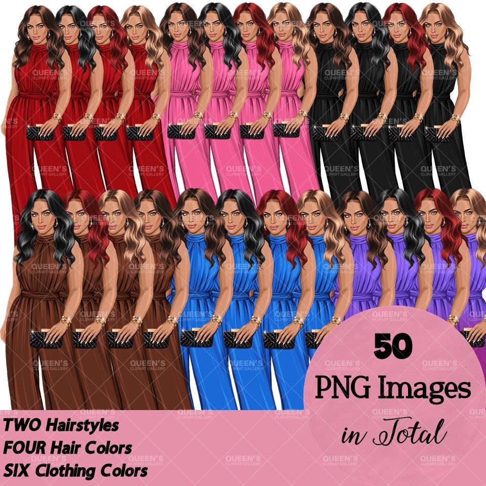 Black girl magic PNG, Afro girl clipart, Fashion girl clipart, Black woman clipart, Boss lady, Curvy girl clipart,  African American woman