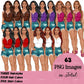 Summer girl clipart, Curvy denim girl, Jeans girl clipart, Girl in shorts, Woman clipart, Fashion girl clipart, Girl boss, Fashion woman