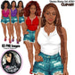 Summer girl clipart, Curvy denim girl, Jeans girl clipart, Girl in shorts, Afro girl clipart, Black girl magic, Fashion girl clipart, Girl boss, Fashion woman