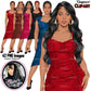 Elegant woman, Fashion girl clipart, Fashion illustration clipart, Boss lady clipart, Woman in dress clipart, Red dress, White woman clipart, Woman in dress, Curvy woman png