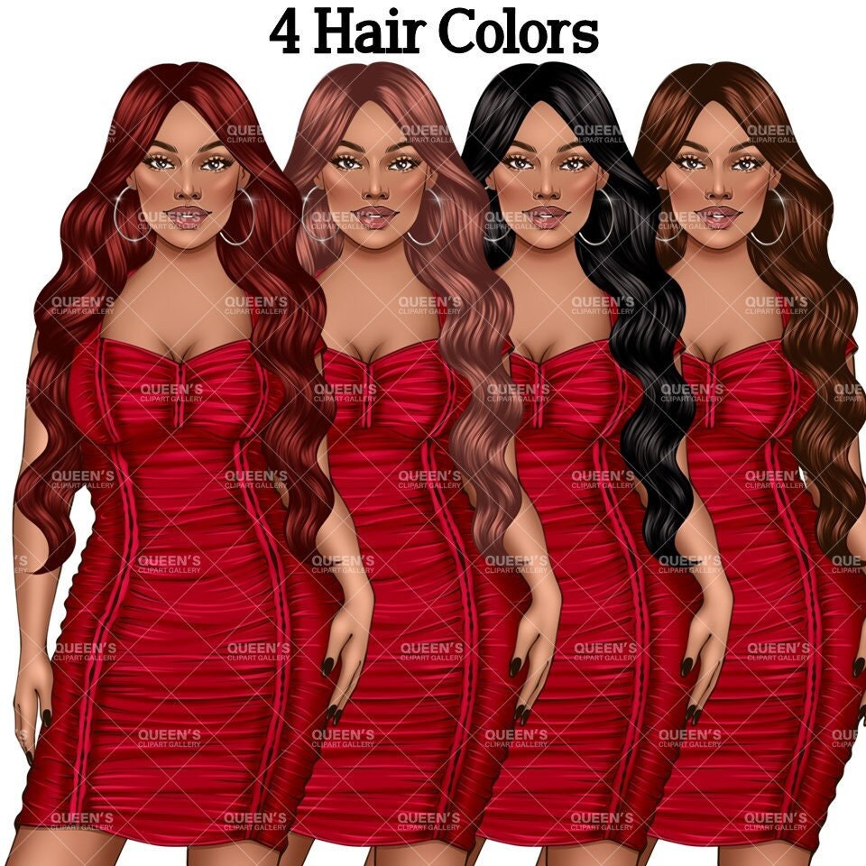 Fashion Woman Clipart PNG | Elegant Woman Clipart | Stylish Girl PNG | Fashion Illustration | Dress Clipart