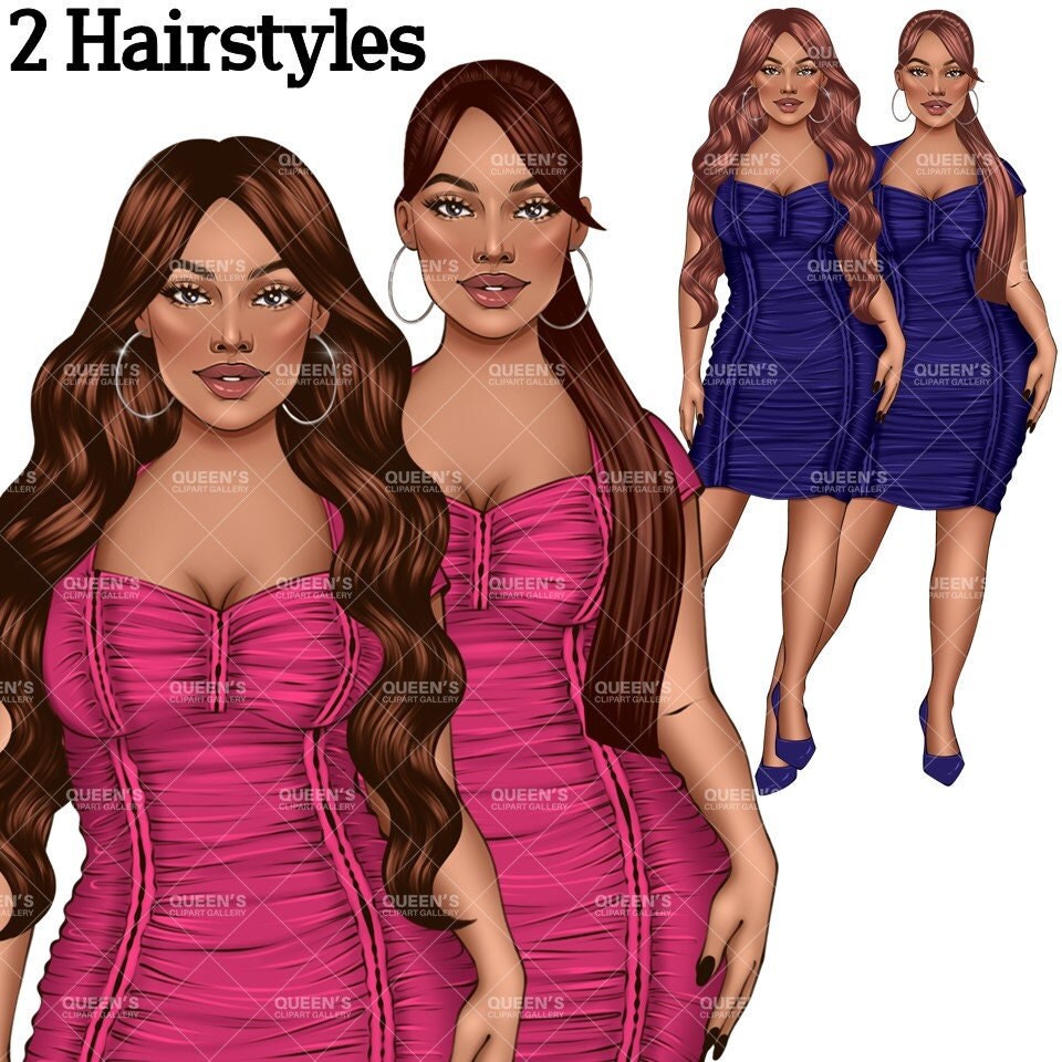 Fashion Woman Clipart PNG | Elegant Woman Clipart | Stylish Girl PNG | Fashion Illustration | Dress Clipart